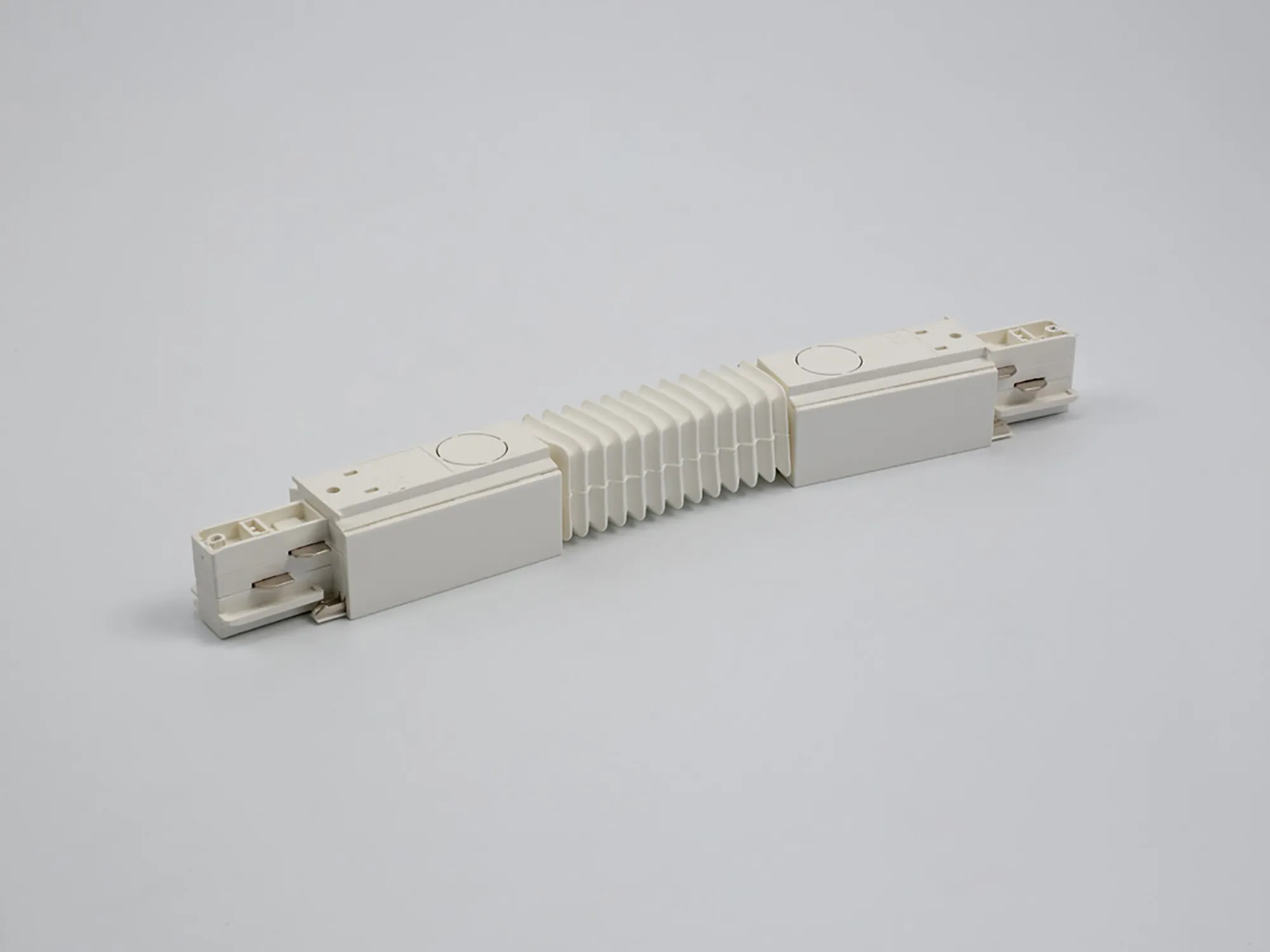 Flexible Coupler With Feeding Option 3 Circuit Surface Mounted Track With Data Bus 555 2 1211 1  Eutrac 3 Circuit Surface/DB-White